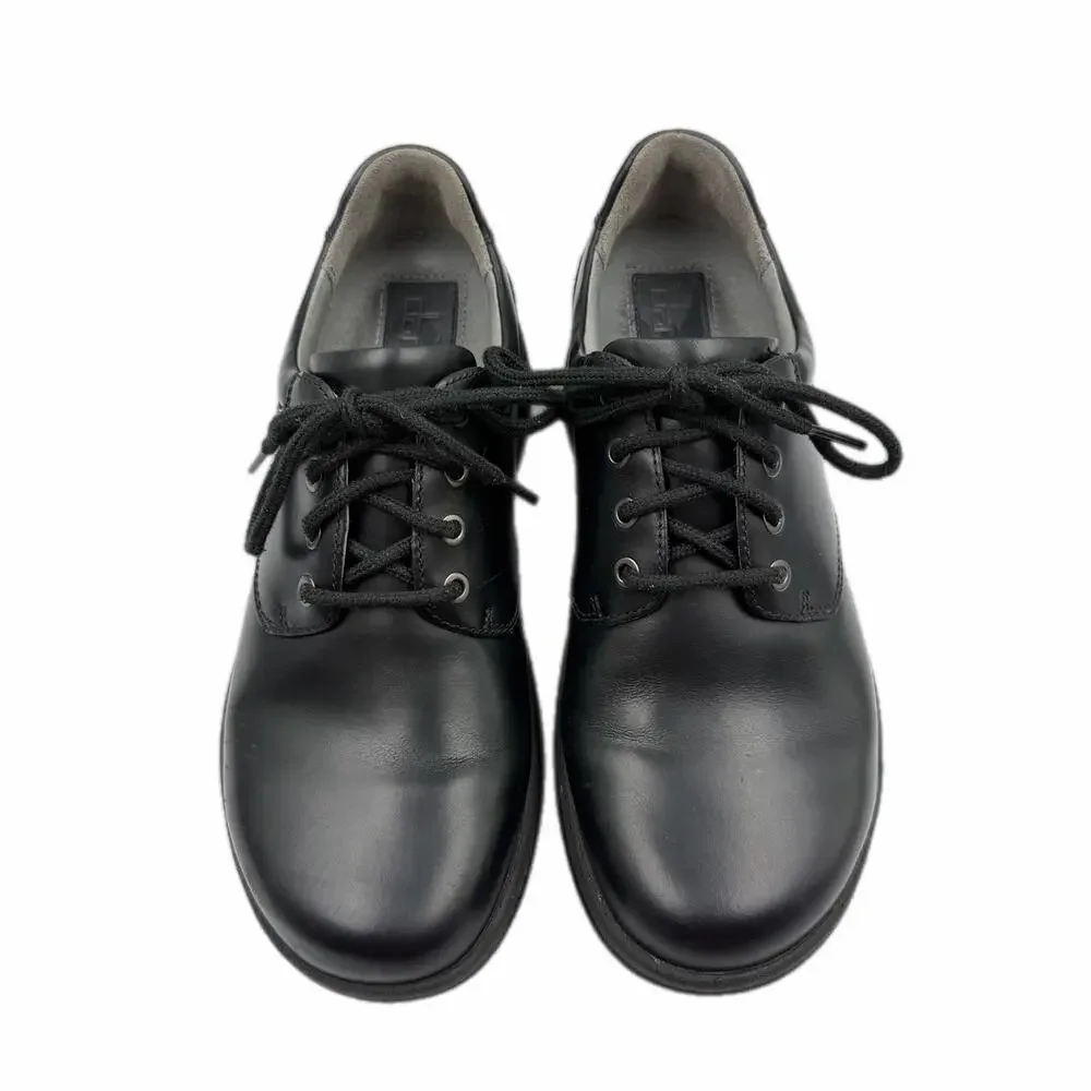 Dansko Men's 8.5 Walker Black Leather Lace Up Business Casual Workwear Oxfords
